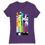 Sötétlila Agymenők női rövid ujjú póló - The Big Bang Theory Colors
