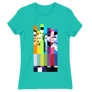 Türkiz Agymenők női rövid ujjú póló - The Big Bang Theory Colors