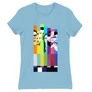 Világoskék Agymenők női rövid ujjú póló - The Big Bang Theory Colors