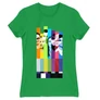 Zöld Agymenők női rövid ujjú póló - The Big Bang Theory Colors