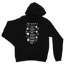 Fekete Jóbarátok unisex kapucnis pulóver - Úgy mint