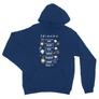 Királykék Jóbarátok unisex kapucnis pulóver - Úgy mint