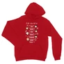 Piros Jóbarátok unisex kapucnis pulóver - Úgy mint