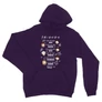 Sötétlila Jóbarátok unisex kapucnis pulóver - Úgy mint