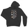 Sötétszürke Jóbarátok unisex kapucnis pulóver - Úgy mint