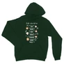 Sötétzöld Jóbarátok unisex kapucnis pulóver - Úgy mint