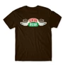 Barna Jóbarátok férfi rövid ujjú póló - Central Perk Logo