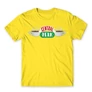 Citromsárga Jóbarátok férfi rövid ujjú póló - Central Perk Logo