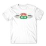 Fehér Jóbarátok férfi rövid ujjú póló - Central Perk Logo