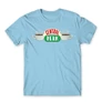 Világoskék Jóbarátok férfi rövid ujjú póló - Central Perk Logo