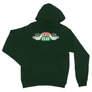 Sötétzöld Jóbarátok unisex kapucnis pulóver - Central Perk Logo