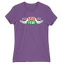 Világoslila Jóbarátok női rövid ujjú póló - Central Perk Logo