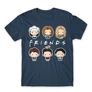 Denim Jóbarátok férfi rövid ujjú póló - Friends chibi group