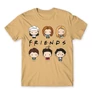 Homok Jóbarátok férfi rövid ujjú póló - Friends chibi group