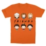 Narancs Jóbarátok gyerek rövid ujjú póló - Friends chibi group