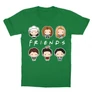 Zöld Jóbarátok gyerek rövid ujjú póló - Friends chibi group