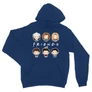 Királykék Jóbarátok kapucnis pulóver - Friends chibi group