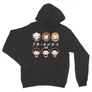 Sötétszürke Jóbarátok kapucnis pulóver - Friends chibi group