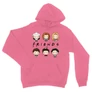 Világos rózsaszín Jóbarátok kapucnis pulóver - Friends chibi group