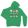 Zöld Jóbarátok kapucnis pulóver - Friends chibi group