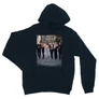 Sötétkék Jóbarátok unisex kapucnis pulóver - Friends Poster