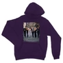Sötétlila Jóbarátok unisex kapucnis pulóver - Friends Poster