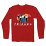 Piros Jóbarátok férfi hosszú ujjú póló - Friends Team