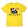 Citromsárga Jóbarátok férfi rövid ujjú póló - Friends Team