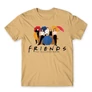 Homok Jóbarátok férfi rövid ujjú póló - Friends Team