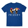 Királykék Jóbarátok férfi rövid ujjú póló - Friends Team