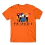 Narancs Jóbarátok férfi rövid ujjú póló - Friends Team