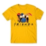 Sárga Jóbarátok férfi rövid ujjú póló - Friends Team