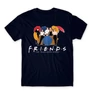 Sötétkék Jóbarátok férfi rövid ujjú póló - Friends Team