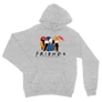 Sportszürke Jóbarátok unisex kapucnis pulóver - Friends Team