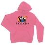 Világos rózsaszín Jóbarátok unisex kapucnis pulóver - Friends Team