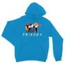 Zafírkék Jóbarátok unisex kapucnis pulóver - Friends Team