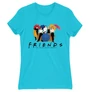 Atollkék Jóbarátok női rövid ujjú póló - Friends Team