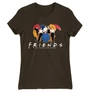 Barna Jóbarátok női rövid ujjú póló - Friends Team