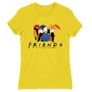 Citromsárga Jóbarátok női rövid ujjú póló - Friends Team