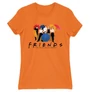 Narancs Jóbarátok női rövid ujjú póló - Friends Team
