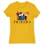 Sárga Jóbarátok női rövid ujjú póló - Friends Team
