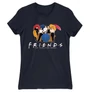 Sötétkék Jóbarátok női rövid ujjú póló - Friends Team