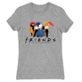 Sportszürke Jóbarátok női rövid ujjú póló - Friends Team