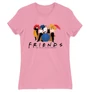 Világos rózsaszín Jóbarátok női rövid ujjú póló - Friends Team