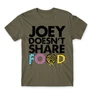 Cink Jóbarátok férfi rövid ujjú póló - Joey doesn't share food text