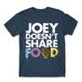 Denim Jóbarátok férfi rövid ujjú póló - Joey doesn't share food text