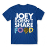 Kép 13/25 - Királykék Jóbarátok férfi rövid ujjú póló - Joey doesn't share food text