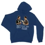 Királykék Jóbarátok unisex kapucnis pulóver - Joey doesn't share food