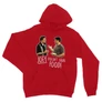 Piros Jóbarátok unisex kapucnis pulóver - Joey doesn't share food