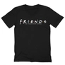 Kép 3/12 - Fekete Jóbarátok férfi V-nyakú póló - Friends Logo